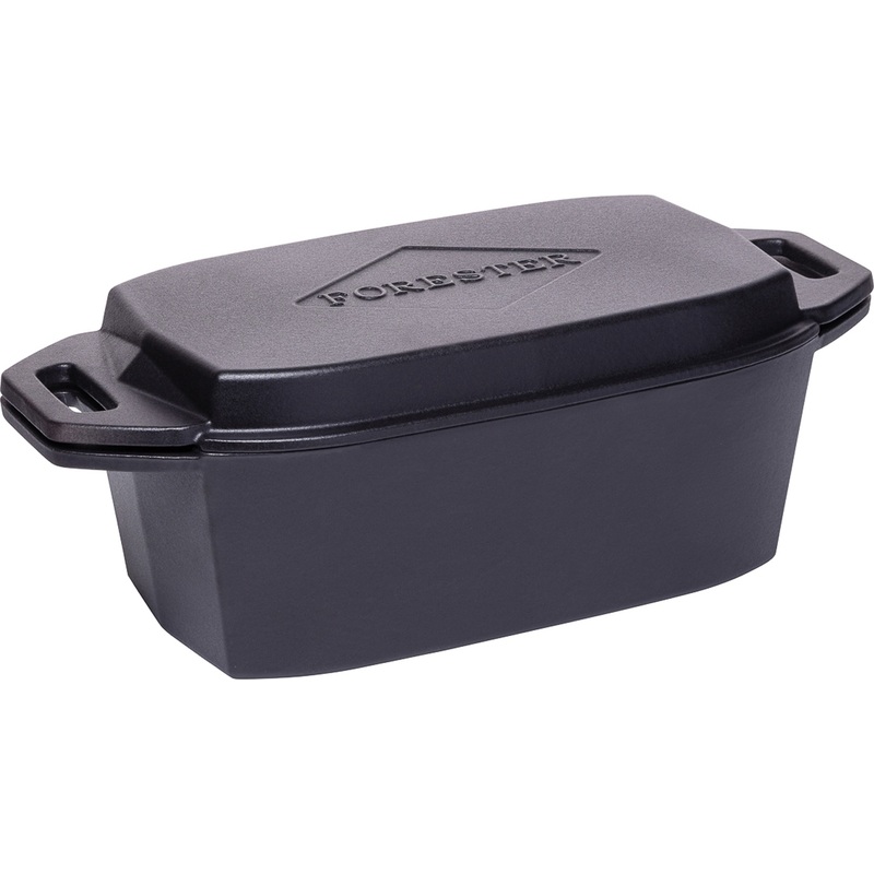 Изображение товара Казан с крышкой-сковородой Forester Кассероль CI-13 5л чугунный для духовки и огня