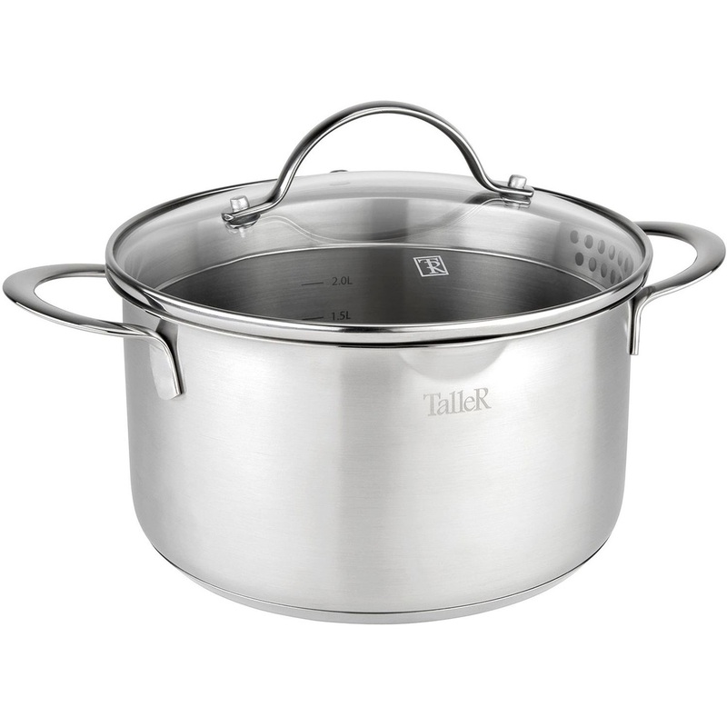 Изображение товара Кастрюля из нержавеющей стали 3 л TalleR TR-17253 с крышкой