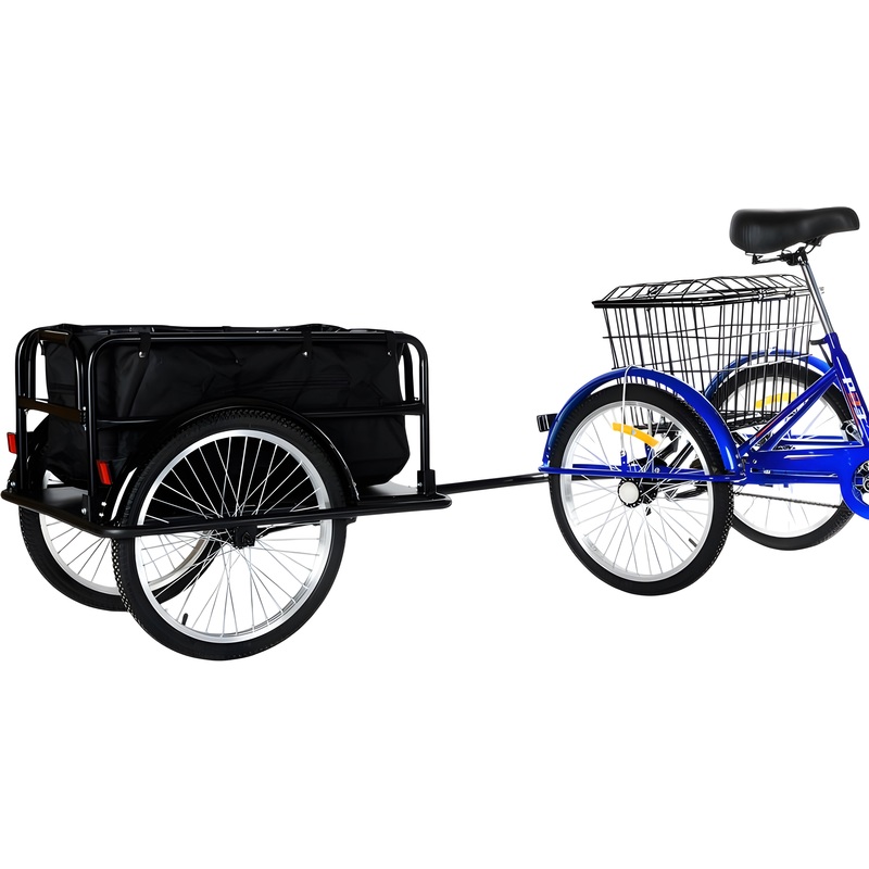 Изображение товара Багажник РВЗ Прицеп грузовой чёрный TSRD00176087 для велосипедов