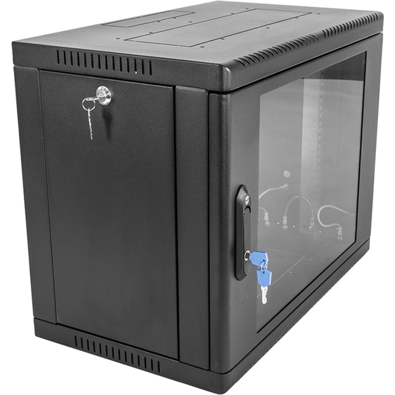 Изображение товара Шкаф телекоммуникационный настенный ЦМО 9U ШРН-9.650-9005 (599x658x479 мм)