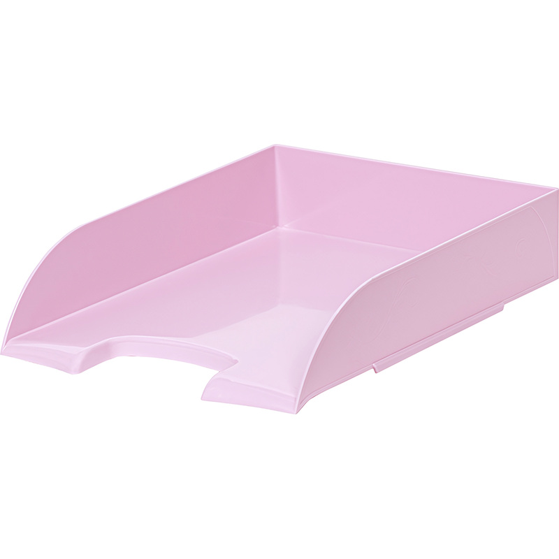 Изображение товара Горизонтальный пластиковый лоток для бумаг Attache Selection Flamingo розовый