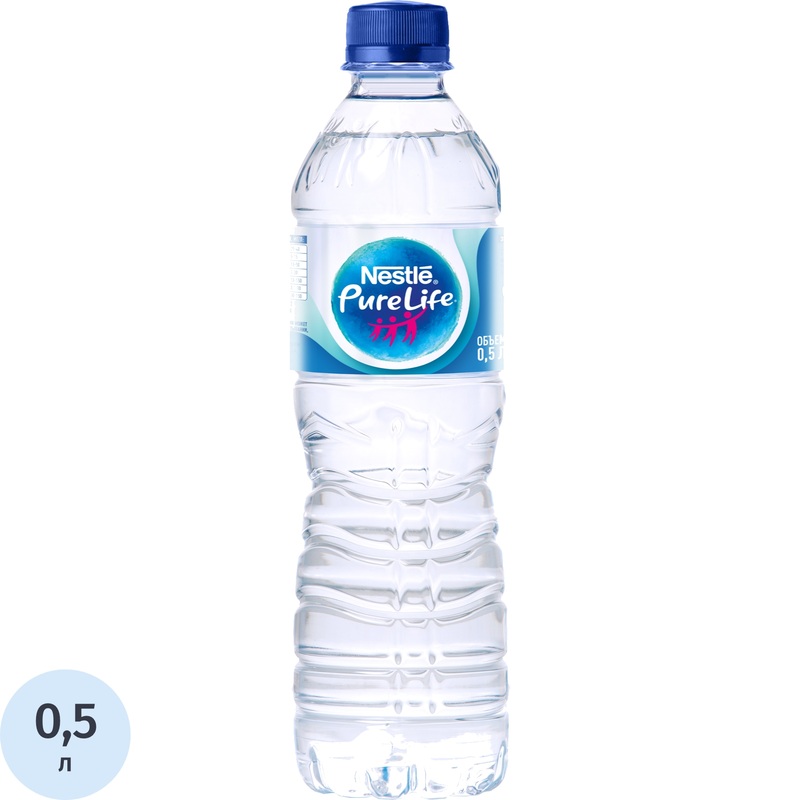 Изображение товара Вода питьевая Pure Life негазированная 0.5 л