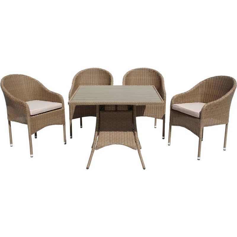 Изображение товара Набор мебели Софи (бежевый/серо-бежевый, 900х900х860 мм)