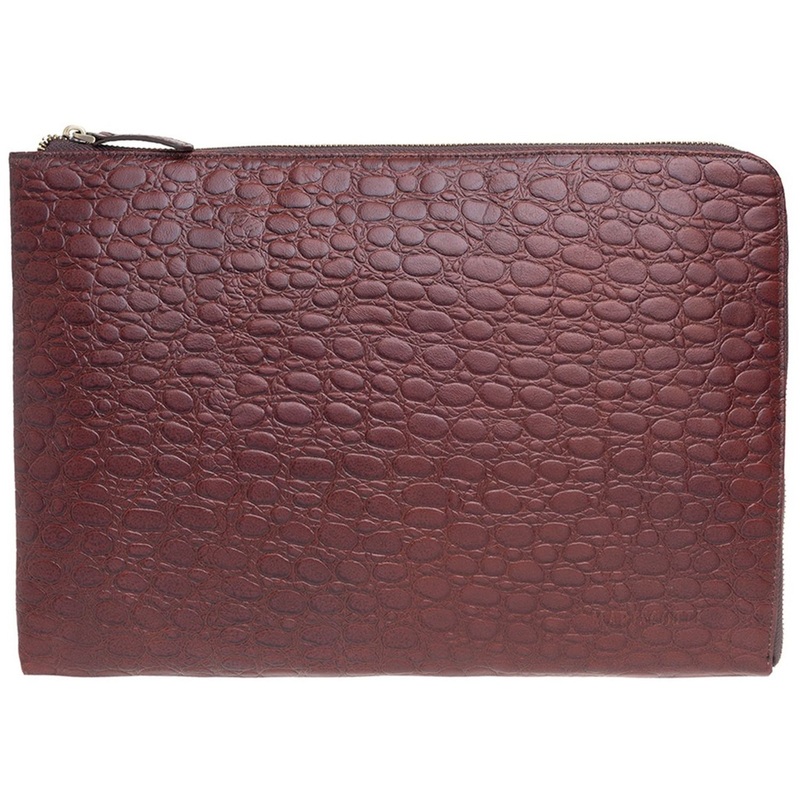 Изображение товара Деловая папка из натуральной кожи Franchesco Mariscotti коричневая для документов А4