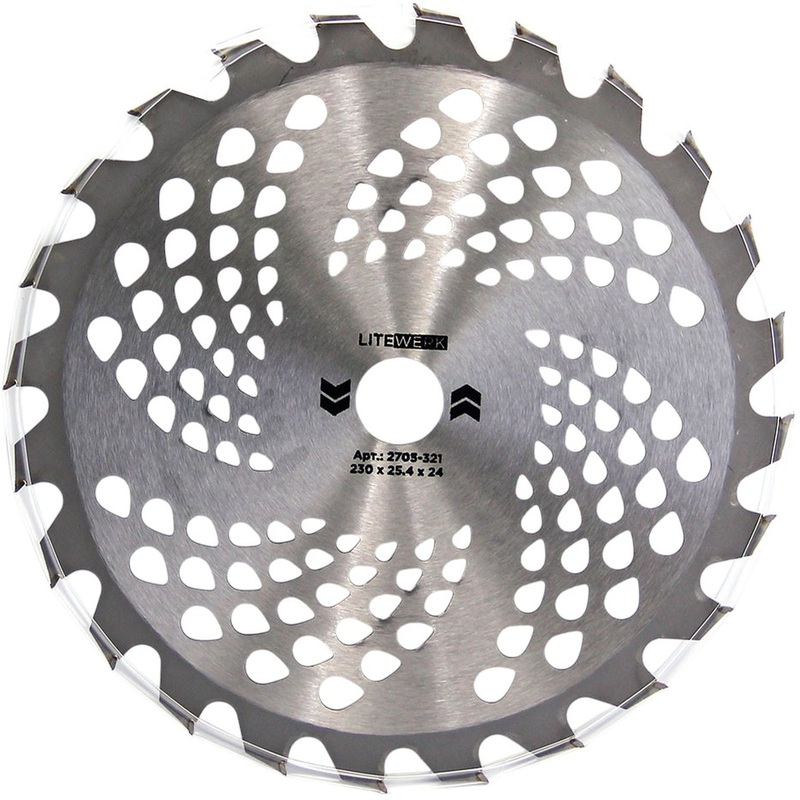 Изображение товара Диск для триммера LiteWerk Standart 230х25.4 мм 24 зуба (2705-321)