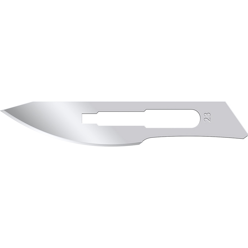 Изображение товара Одноразовое лезвие для скальпеля Apexmed размер 23, 100 штук в упаковке