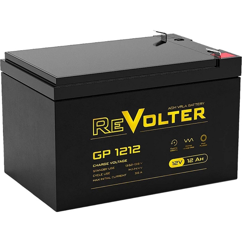 Изображение товара Батарея для ИБП Revolter GP 1212 12 В 12 Ач