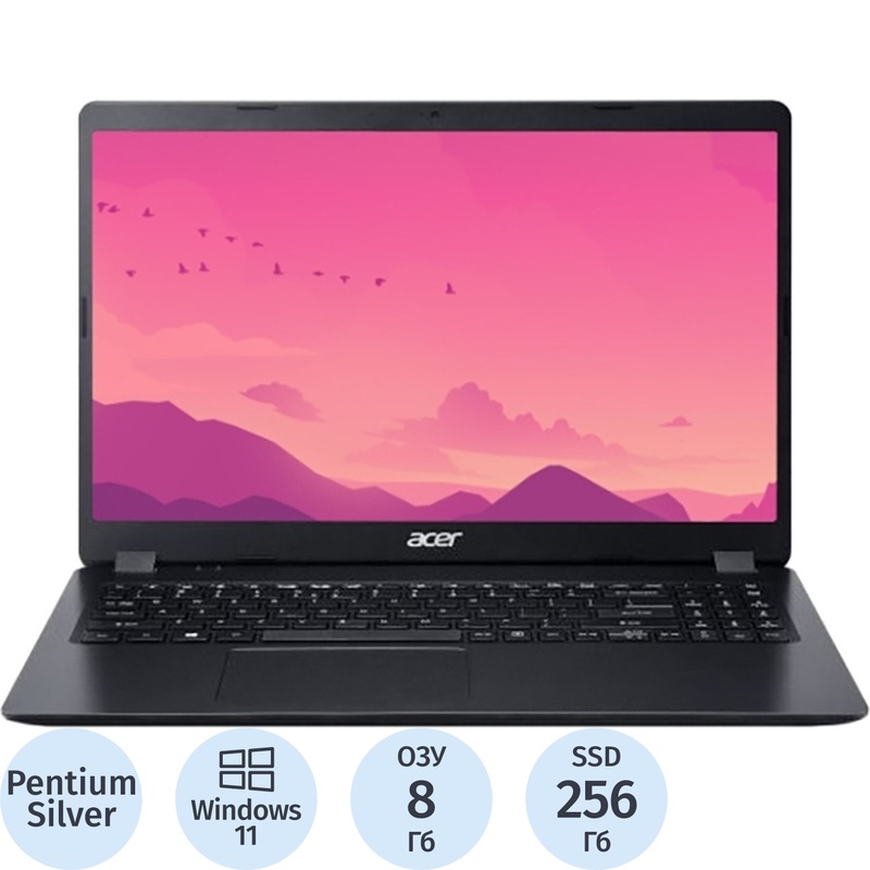 Изображение товара Ноутбук Acer Extensa EX215 15.6" чёрный Intel Pentium Silver N5030/8 ГБ/SSD 256 ГБ (NX.EFTER.015) Изображение товара Ноутбук Acer Extensa EX215 15.6" чёрный Intel Pentium Silver N5030/8 ГБ/SSD 256 ГБ (NX.EFTER.015)