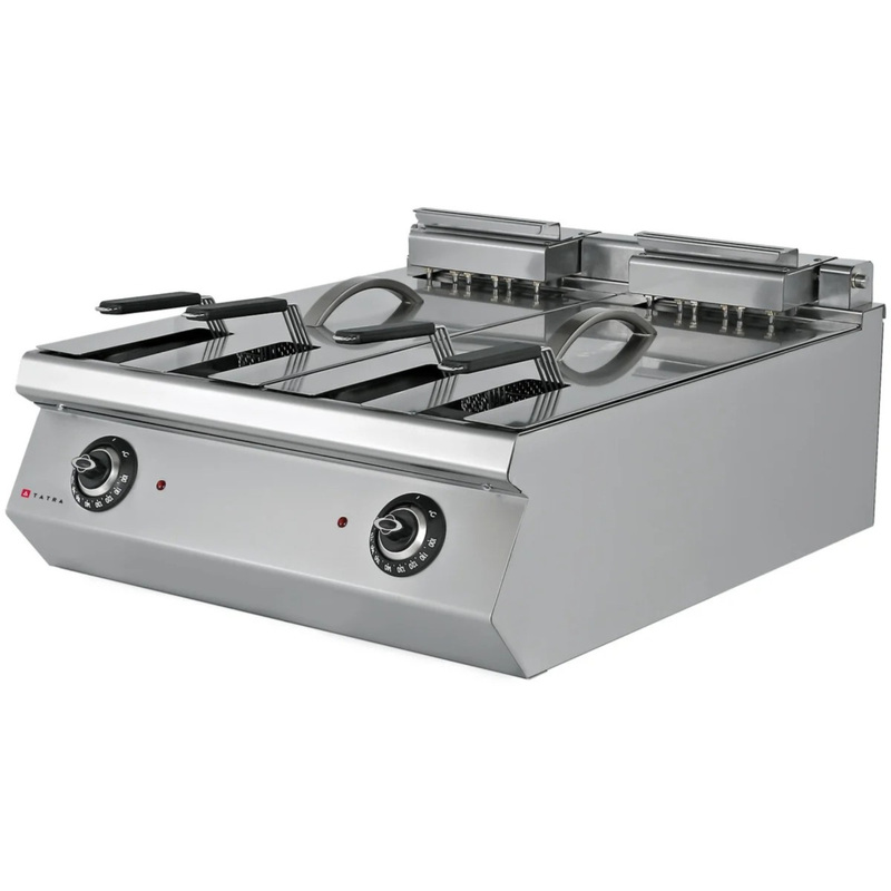 Изображение товара Электрическая фритюрница Tatra Tef.87 с двумя емкостями и регулировкой температуры