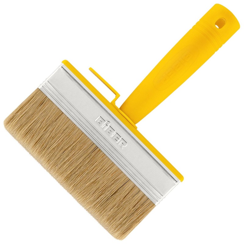 Изображение товара Кисть малярная макловица Бибер 31305 из натуральной щетины 150х50 мм с пластиковой рукояткой (тов-001938) Изображение товара Кисть малярная макловица Бибер 31305 из натуральной щетины 150х50 мм с пластиковой рукояткой (тов-001938)