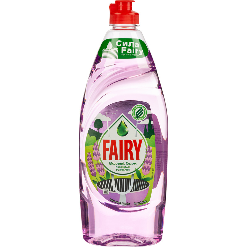 Изображение товара Средство для мытья посуды Fairy Лаванда и Розмарин гель 0.65 л