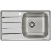 Мойка врезная Ukinox Гранд GRM780.480-GT6K 1R (серый, 780х480х170 мм)