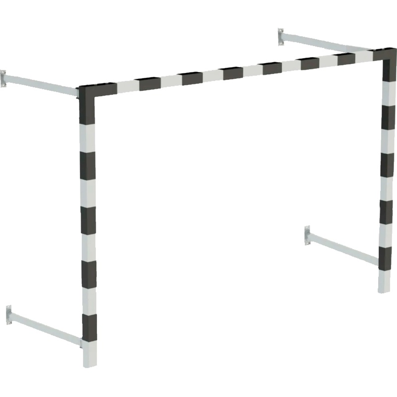 Изображение товара Ворота мини-футбольные пристенные без сетки 2x3x0.5 м (2 штуки)