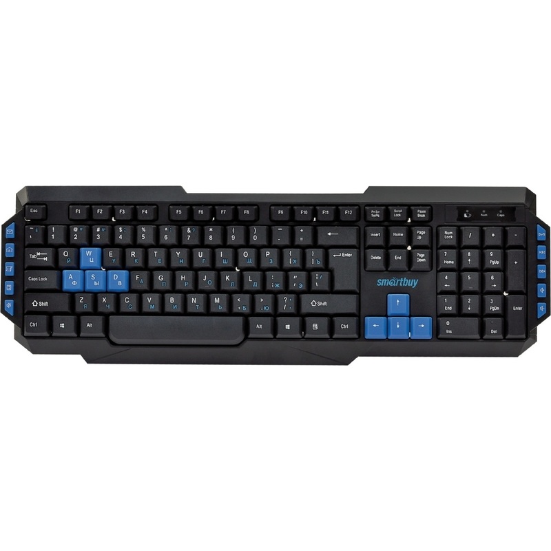 Изображение товара Беспроводная клавиатура Smartbuy One 231 (SBK-231AG-K), радиоканал, черный корпус, комплект