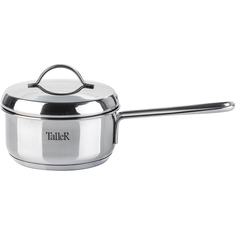 Изображение товара Ковш из нержавеющей стали 0.6 л с крышкой TalleR TR-11107 для индукционных плит