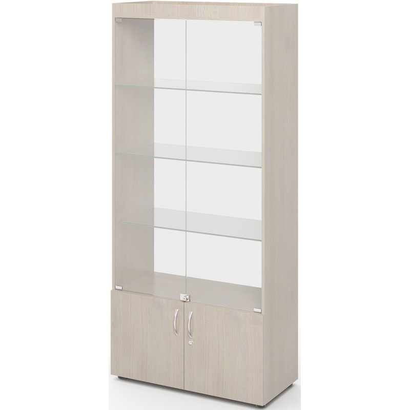 Изображение товара Шкаф - витрина (дуб шамони/прозрачный, 900х300х2000 мм)