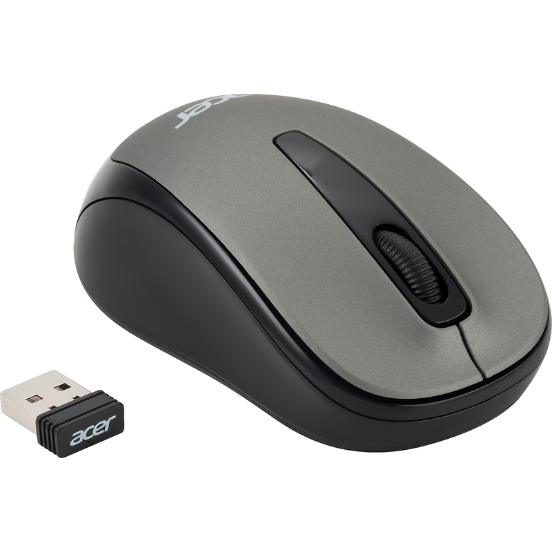 Изображение товара Беспроводная мышь Acer OMR134 серого цвета с дальностью 8 м и 1000 dpi