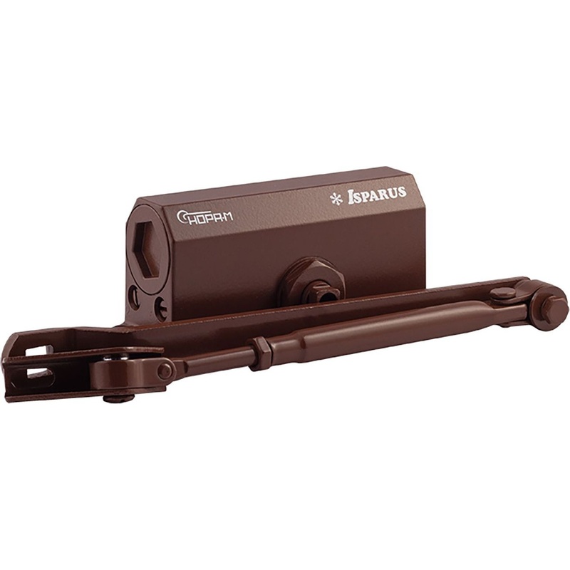 Изображение товара Доводчик дверной Isparus 410 до 60 кг коричневый (17200)
