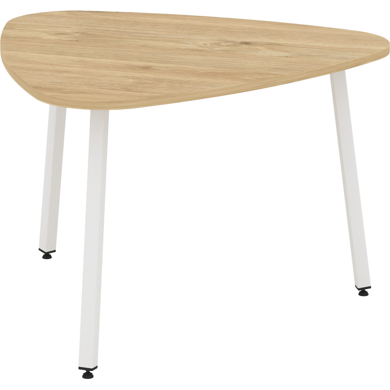 Изображение товара Стол для переговоров Style Project SN-4.SPRG-71.3 тиквуд светлый/белый 1200х1200х750 мм