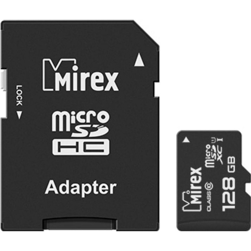 Изображение товара Карта памяти 128 ГБ microSDХC Mirex 13613-AD10S128 Class 10 UHS-I U1