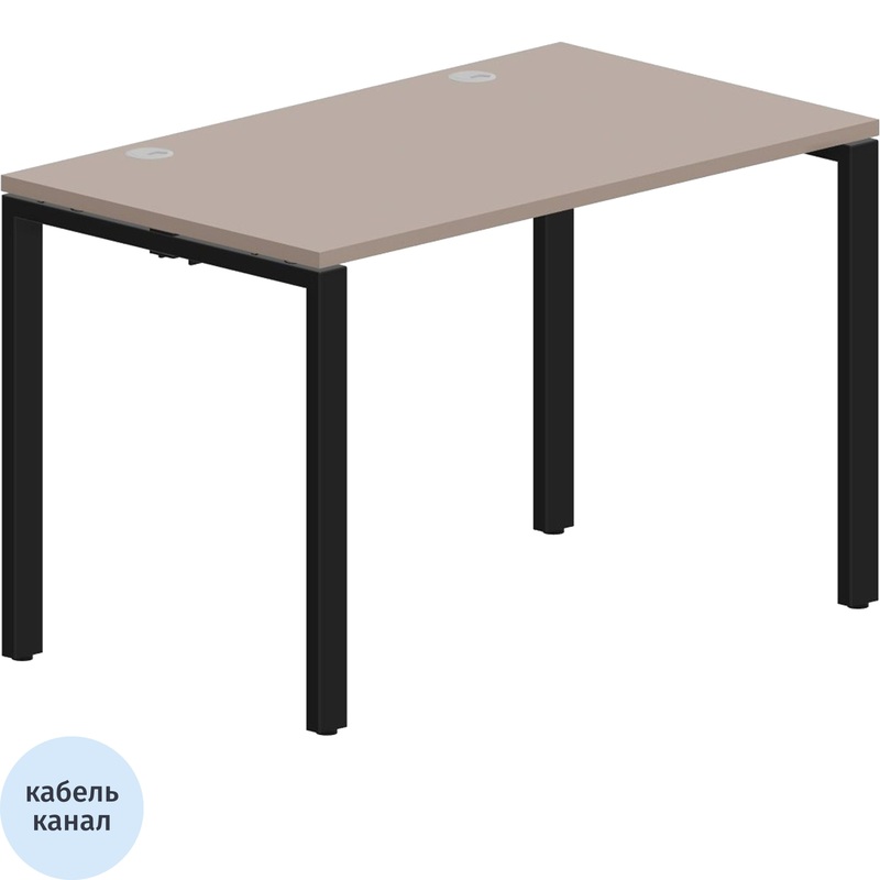 Изображение товара Стол прямой Strike STNG127TRNR тортора/чёрный 1180х680х750 мм