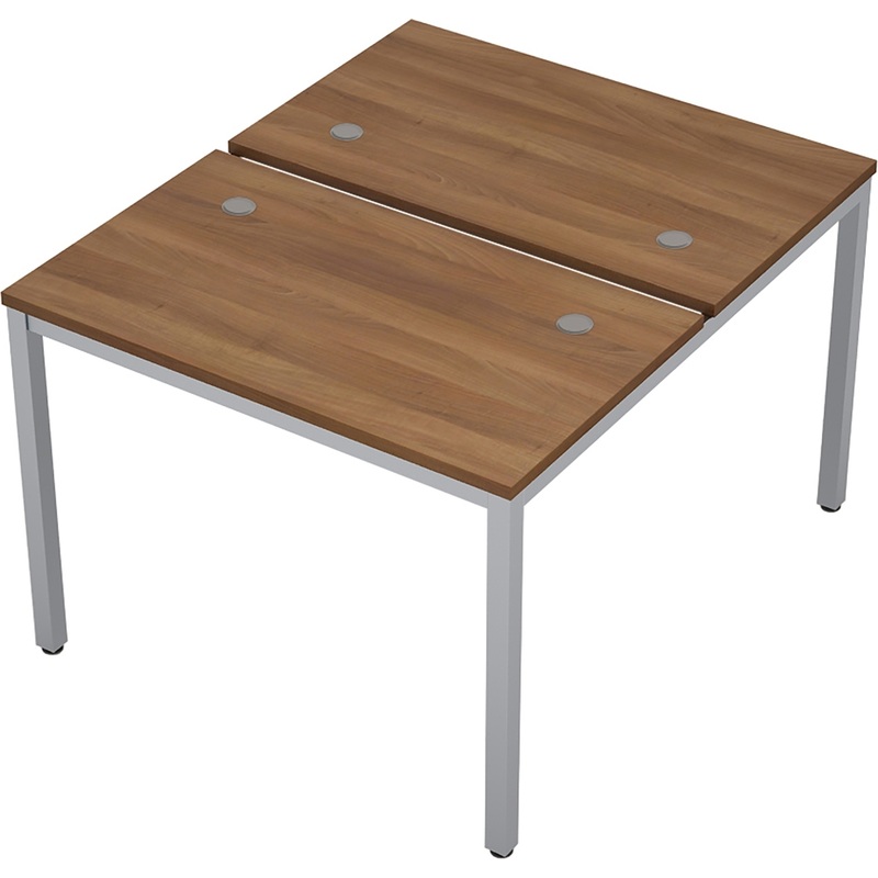 Изображение товара Стол приставной Avance 6МБ.267 двухместный шамони тёмный алюминий матовый