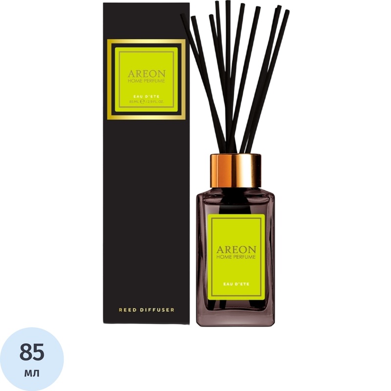 Изображение товара Аромадиффузор Areon Home Sticks premium Eau D'ete 85 мл древесные ароматы