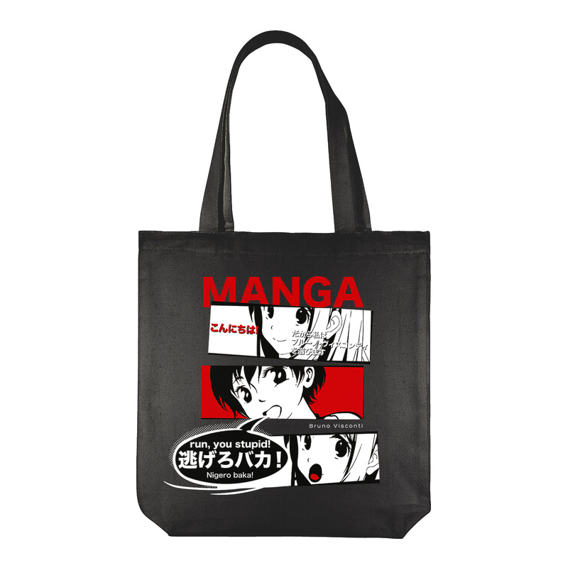 Изображение товара Сумка для покупок Bruno Visconti Black Manga Anime полиэстер/хлопок цвета хаки (34x7x36 см)