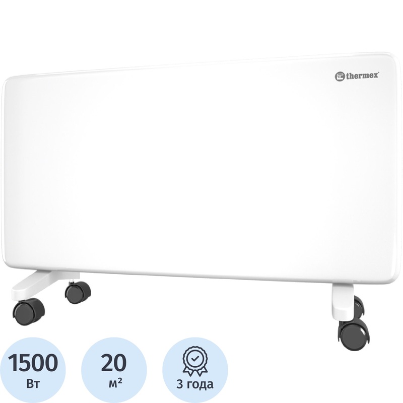 Изображение товара Конвектор Thermex Frame 1500M белый мощность 1500 Вт механический терморегулятор