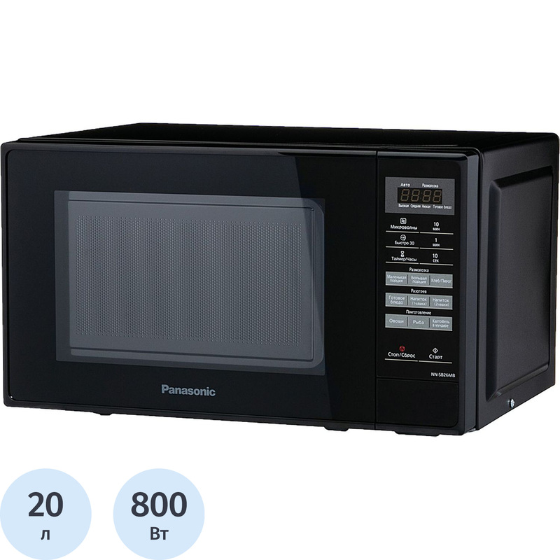 Изображение товара Микроволновая печь Panasonic NN-SB26MBZPE черная с автоматическими программами