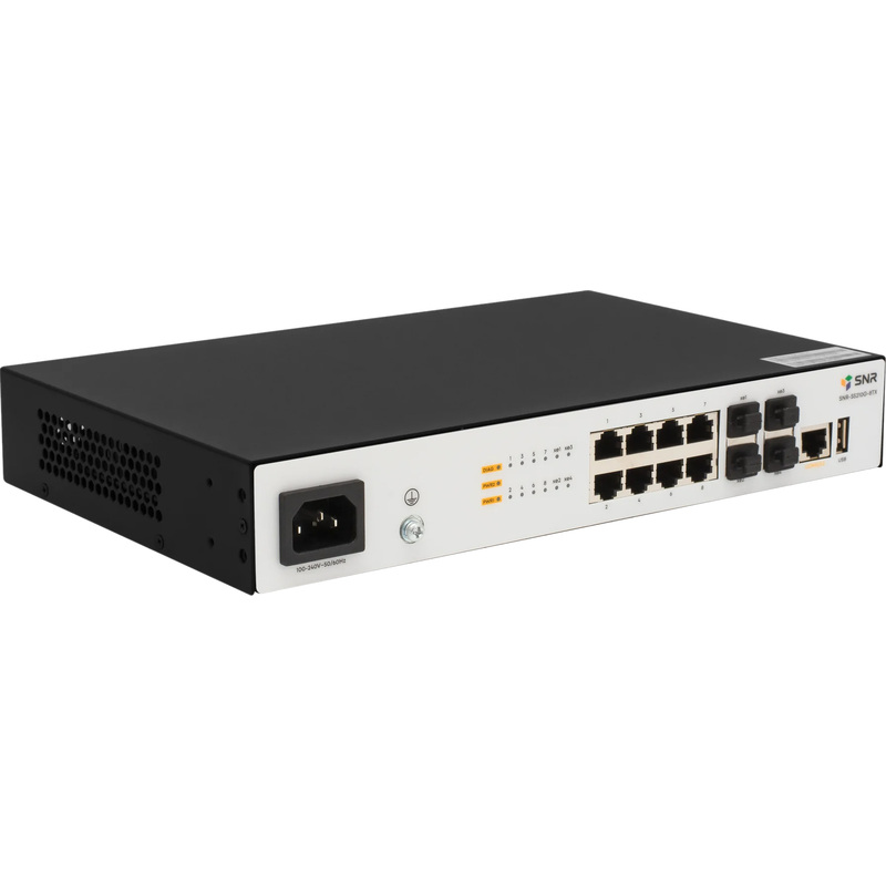 Изображение товара Коммутатор SNR S5210G-8TX управляемый 8 портов LAN 1 Гбит/с