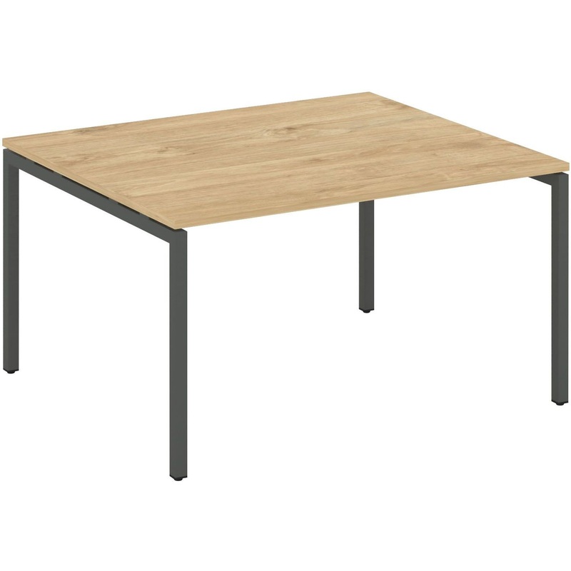 Изображение товара Стол для переговоров SN-4P.SPRG-032.3 тиквуд светлый антрацит 1180х1180х750 мм