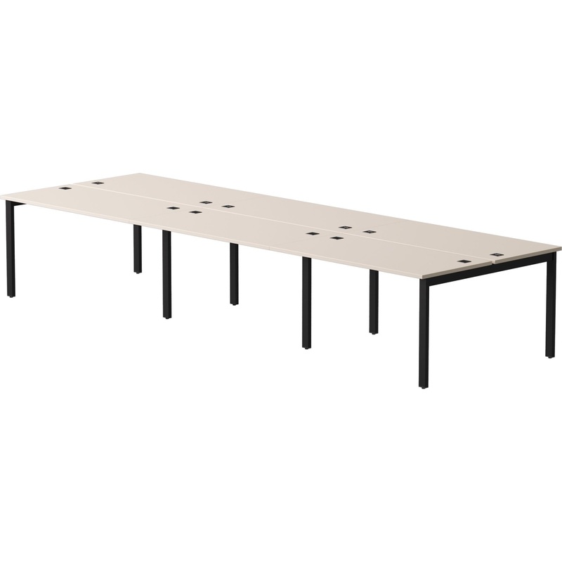 Изображение товара Рабочая станция EVO 254S218GU9005 6 рабочих мест металлический каркас черный кашемир