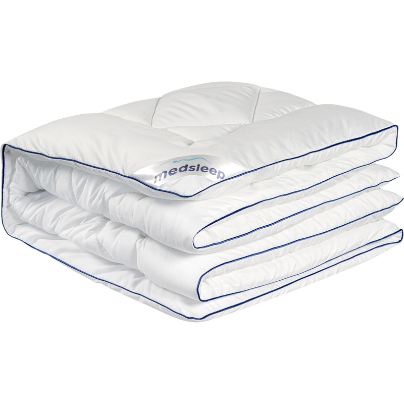 Изображение товара Одеяло евро макси Medsleep Swan Princess 220x240 см стёганое с кантом белое