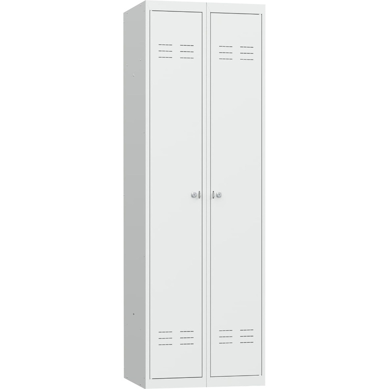 Изображение товара Металлический шкаф для одежды ШР-22 L800 с двумя отделениями 800х500х1850 мм