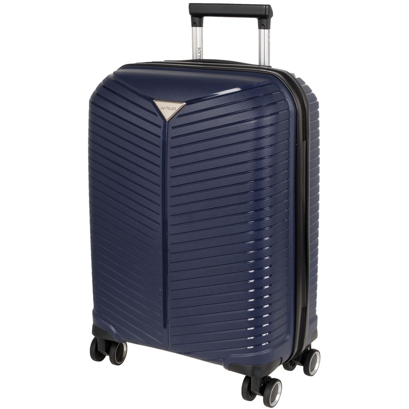 Изображение товара Чемодан Polar размер S 39 л из полипропилена синий легкий и прочный