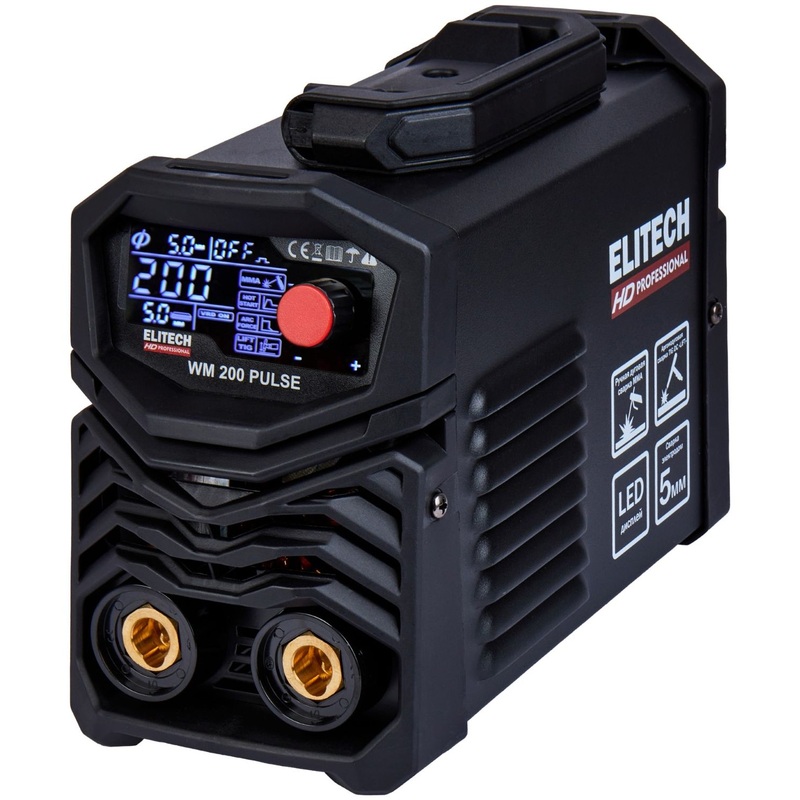 Изображение товара Сварочный инвертор Elitech HD WM 200 Pulse для профессионалов