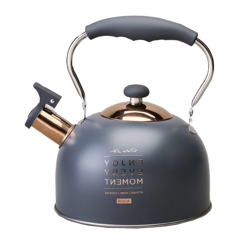 Изображение товара Чайник AGNESS 914-161 2,5 л нержавеющая сталь свисток стильный дизайн