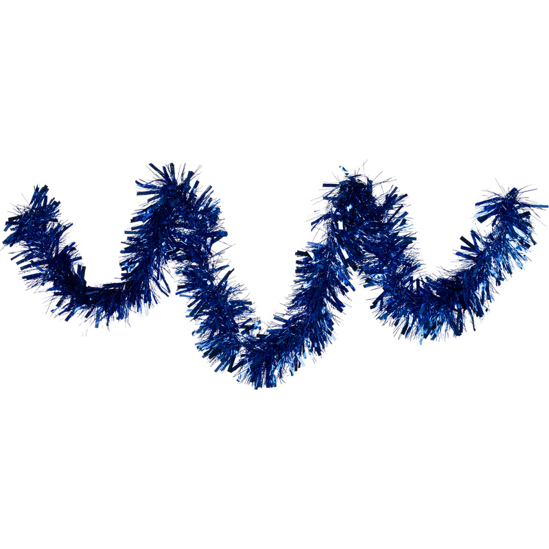 Изображение товара Ёлочная мишура Время Чудес синяя 200x15 см для новогоднего декора