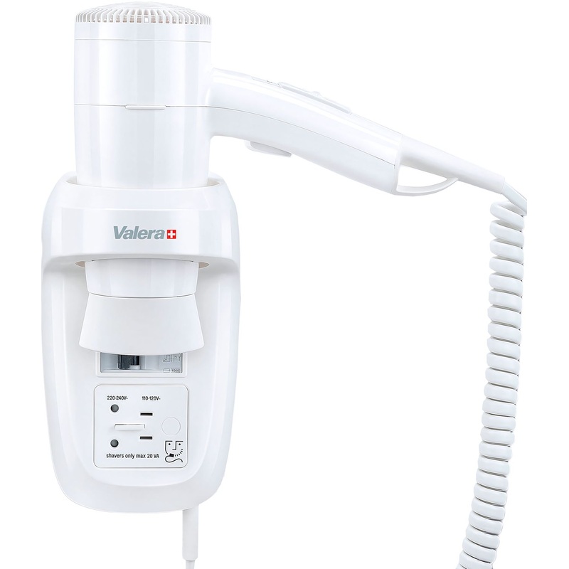 Изображение товара Настенный фен Valera Hospitality Premium Protect 1200 Shaver для гостиниц и жилых помещений