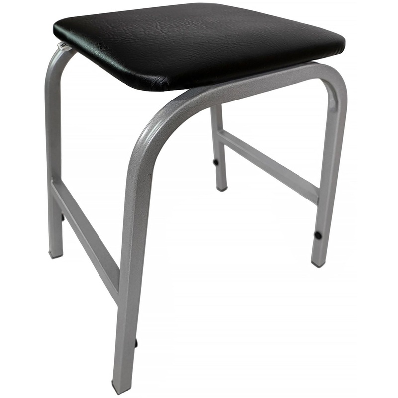 Изображение товара Табурет Монтана М черный/хром с обивкой из искусственной кожи