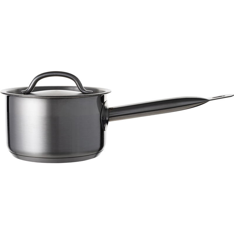 Изображение товара Сотейник из нержавеющей стали 15.5 см с крышкой, профессиональный, индукция