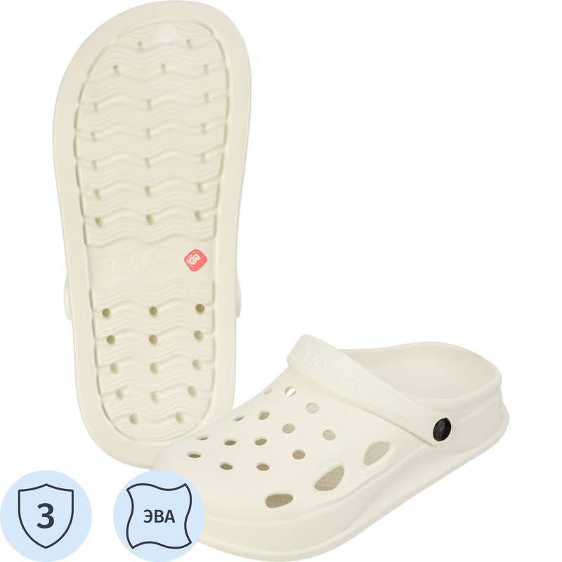 Изображение товара Сабо женские 635ТМ ЭВА белые размер 41 с ремешком