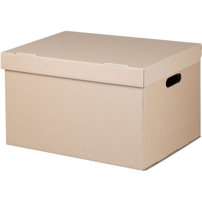 Изображение товара Короб архивный Т23 Делопроизводство 480х325х295 мм из гофрокартона (5 штук в упаковке)