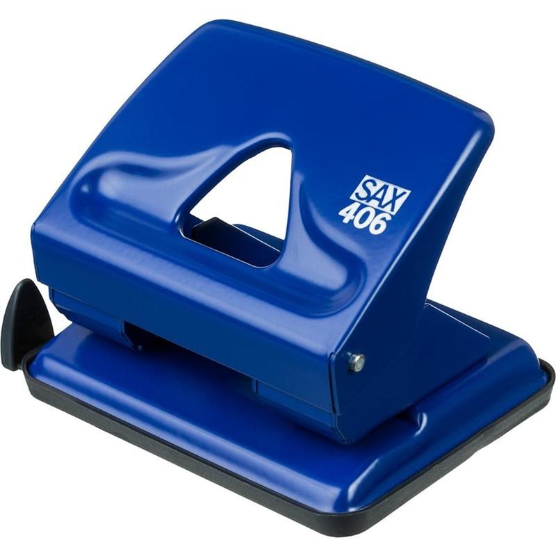 Изображение товара Дырокол SAX 406 до 30 листов с линейкой, синий