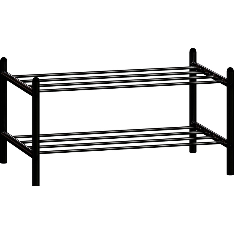Изображение товара Полка для обуви Архель-1 черная металлическая для дома и коридора