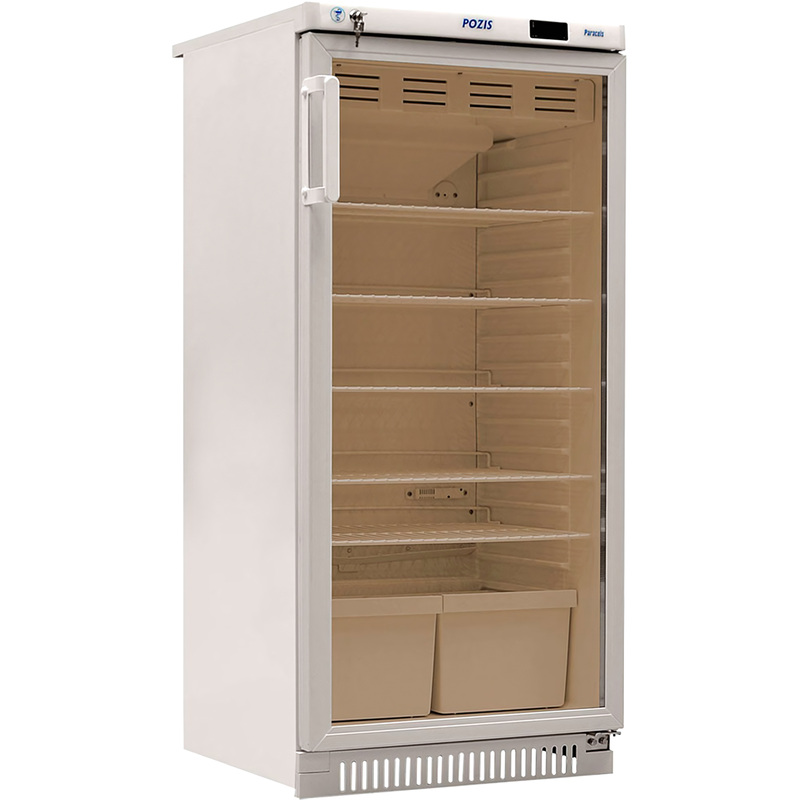 Изображение товара Фармацевтический холодильник Pozis ХФ-250-3ТС с стеклянной дверью 250 л