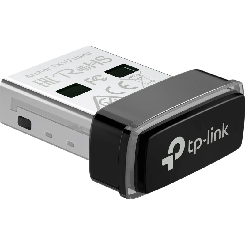 Изображение товара Сетевой адаптер TP-Link AX300 Archer TX1U Nano Wi-Fi 6 USB 2.0 быстрое соединение