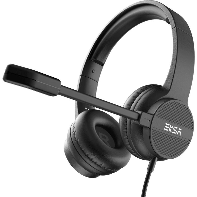 Изображение товара Гарнитура проводная EKSA H12E - накладные наушники с регулятором громкости
