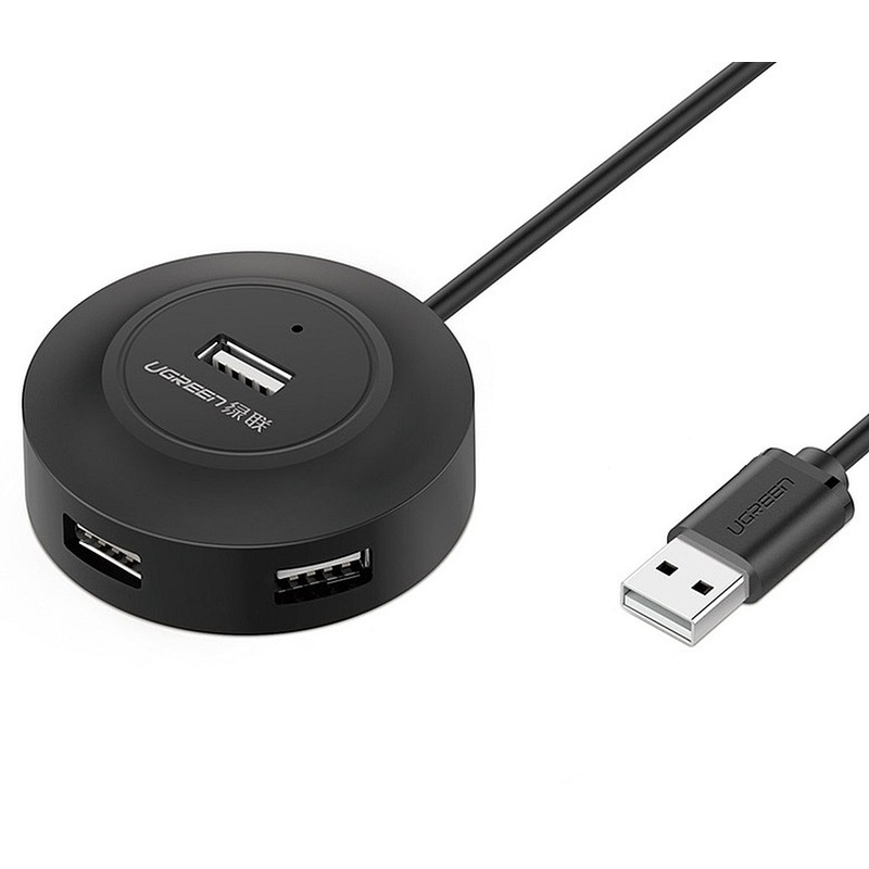 Изображение товара Разветвитель USB Ugreen CR106 с 4 портами и кабелем 100 см